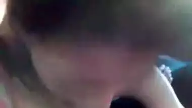 Hindi sex video of a college hotty having outdoor pleasure in boyfriends car