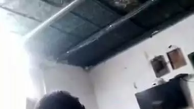 Horny Jija chews big boobs of Sali in a local bf video