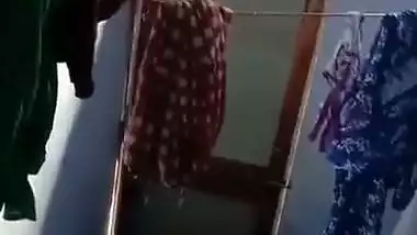 Spying Indian college girl in bathroom