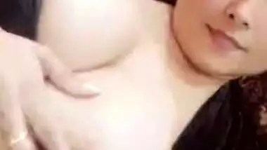 Huge boobs Paki lady selfie videos shared online