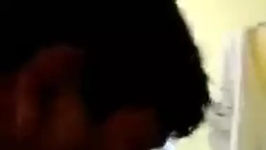 Excited Desi guy begins sex with fat girlfriend by kissing her XXX jugs
