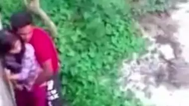 Cheat wife and lover quick doggyfuck during warm may day outdoor, Desi sex mms