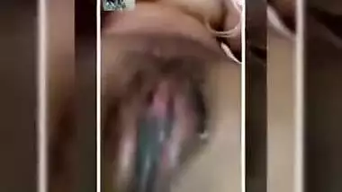 Today Exclusive- Horny Desi Girl Showing Her Boobs And Wet Pussy On Video Call Part 2